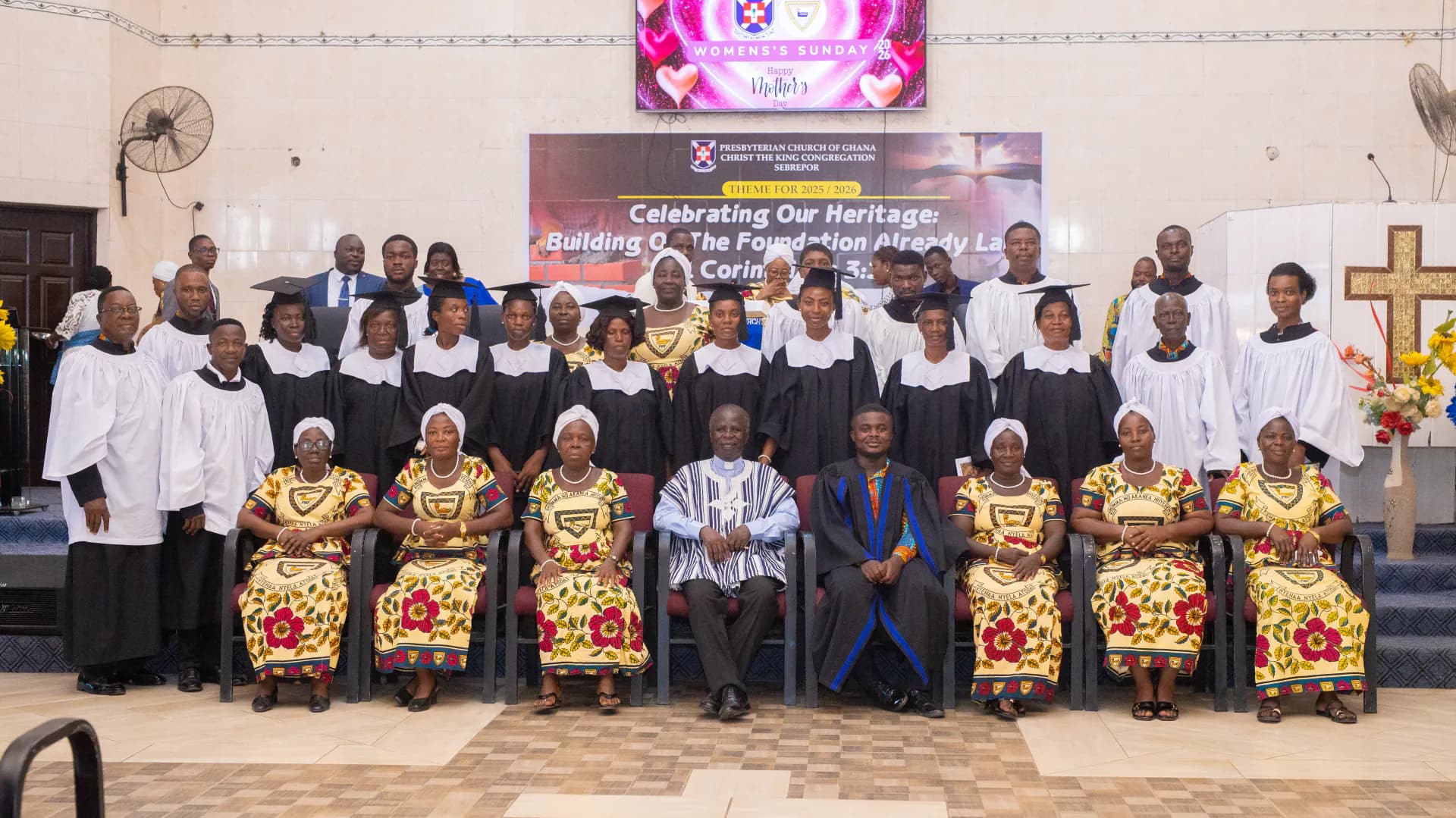 The PCG CTK church choir leading worship