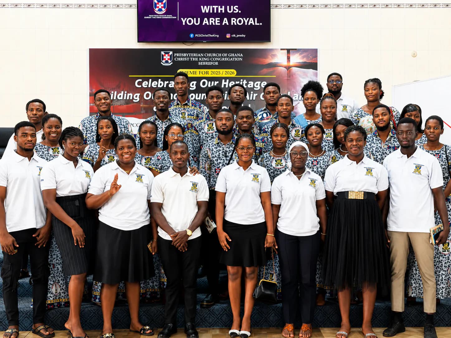 Members of the Young People's Guild in fellowship